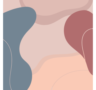 Mooie poster woonkamer zachte wandkunstkleuren - TenStickers