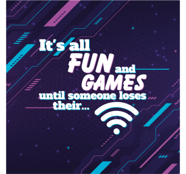 Poster tienerkamer funny joke wifi - TenStickers