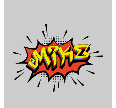 Poster tienerkamer comic lettering stijl - TenStickers