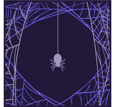 Poster tienerkamer spider web focus - TenStickers