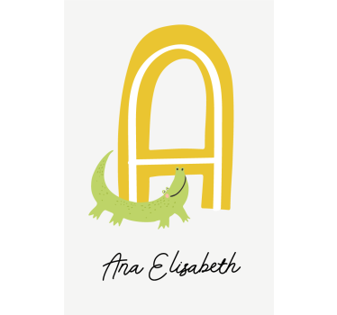 Poster tienerkamer een krokodil vriend - TenStickers