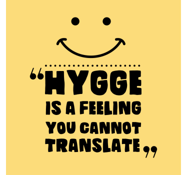 Poster tienerkamer hygge is gevoel - TenStickers