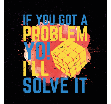 Poster tienerkamer rubik's cube quote - TenStickers