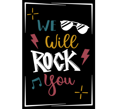 Poster tienerkamer rock jouw geest - TenStickers