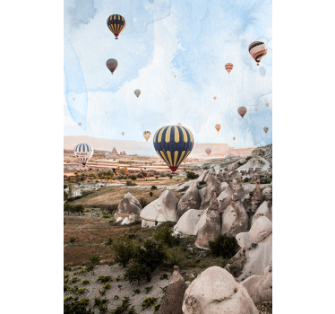 Landen poster cappadocië luchtballonnen - TenStickers