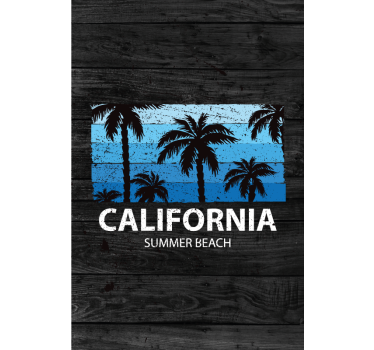 Landen poster californië zomerstrand poster - TenStickers