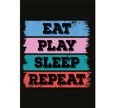 Game poster repeat - TenStickers