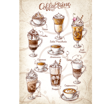 Coffee time poster - TenStickers