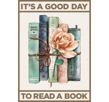 Een goede dag om te lezen poster - TenStickers