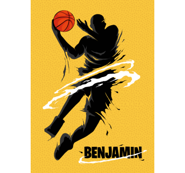Basketbal speler poster - TenStickers