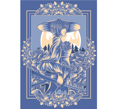 Anime samurai poster - TenStickers