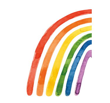Waterverf gekleurd regenboog poster - TenStickers