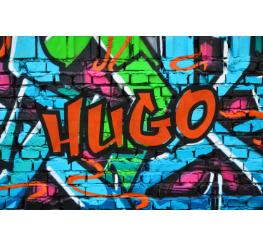 Gepersonaliseerde graffiti naam poster - TenStickers