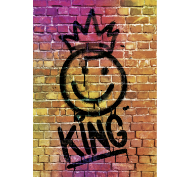 Urban straatkunst poster king - TenStickers