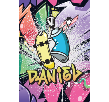 Gepersonaliseerde graffiti poster - TenStickers