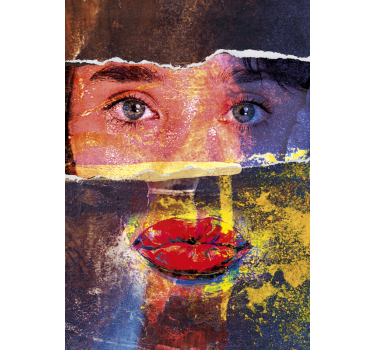 Graffiti gezichts kunst poster - TenStickers