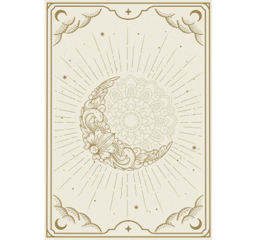 Maan mandala poster - TenStickers