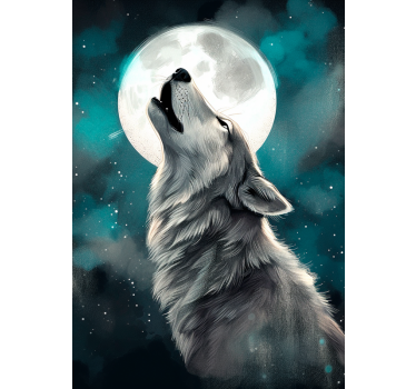 Uil huilen dieren poster voor muur - TenStickers