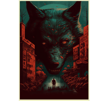 Wolf poster van bekende film - TenStickers