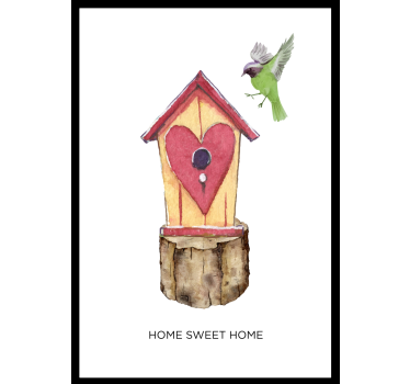 Home sweet home woonkamer poster - TenStickers