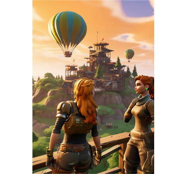 Avontuurlijke Soldaten meisjes game poster - TenStickers