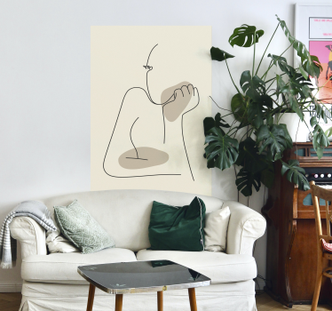 Lichaam abstracte poster - TenStickers