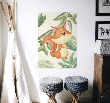 Poster jungle vos - TenStickers