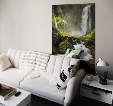 Poster waterval landschap - TenStickers