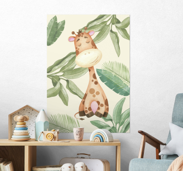 Jungle giraffe poster - TenStickers