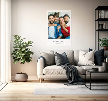 Familie eerst liefde aanpasbare poster - TenStickers
