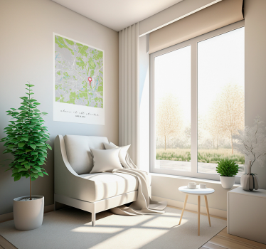 Locatie waar het allemaal begon liefdes poster - TenStickers