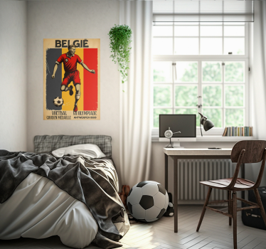 Vintage voetbal poster - TenStickers