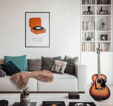 Poster this is your song platenspeler - TenStickers