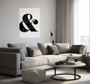 Poster van ampersand teken - TenStickers