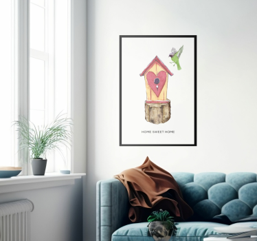 Home sweet home woonkamer poster - TenStickers