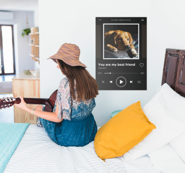 Aanpasbare muziekspeler muziek poster - TenStickers