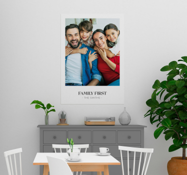 Familie eerst liefde aanpasbare poster - TenStickers