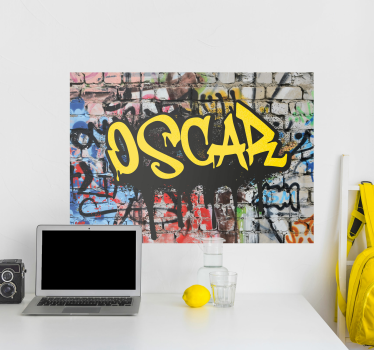 Graffiti kunst gepersonaliseerde poster - TenStickers
