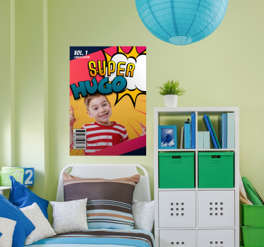 stipboeken poster met naam en foto - TenStickers