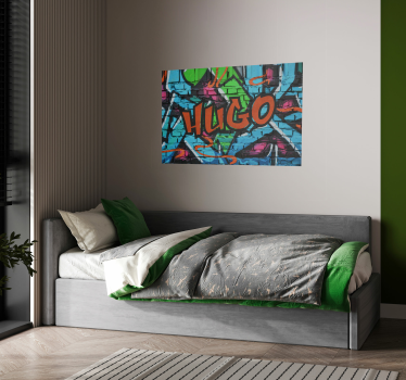 Gepersonaliseerde graffiti naam poster - TenStickers