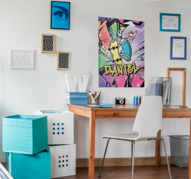 Gepersonaliseerde graffiti poster - TenStickers