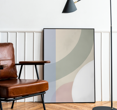 Kleurenpalet poster abstract - TenStickers