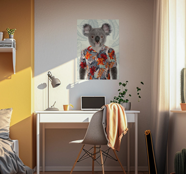 Koala poster met mensen lichaam - TenStickers
