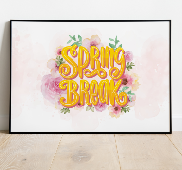 Krokusvakantie poster bloem - TenStickers