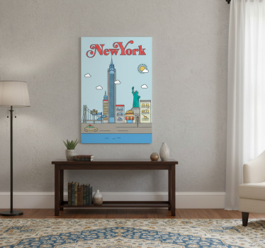 Landen poster new york - TenStickers