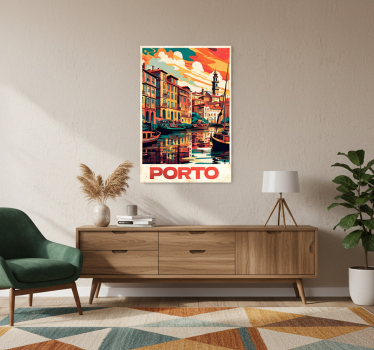 Landen poster oporto vintage poster - TenStickers