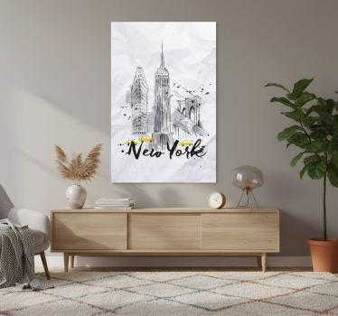 Landen poster skyline new york - TenStickers