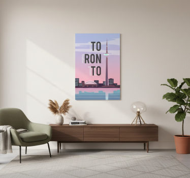 Landen poster toronto illustratie - TenStickers