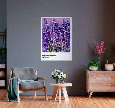 Pantone digitaal lavendel poster - TenStickers