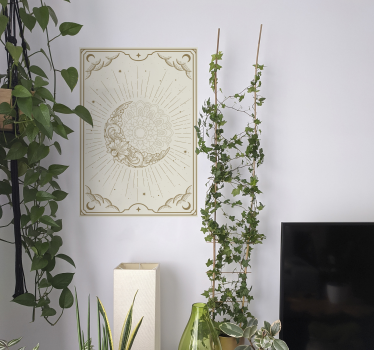 Maan mandala poster - TenStickers